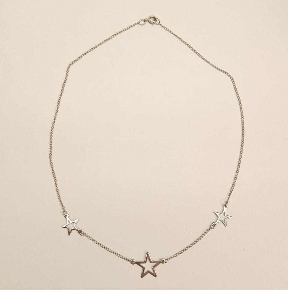 Sterling Silver Star Necklace - Picture 3 of 4